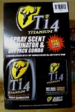 No shipping. New in package Titanium spray scent eliminator and dry pack combo.