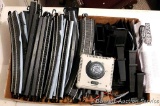 Bachmann E-Z Track System & Pier Set with manuals for model railroad. HO scale track pieces are each