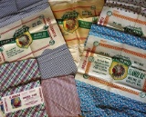 Six vintage feed sacks all from Flambeau Milling Company, Phillips, Wis and Flam-bo Feeds. Brightly