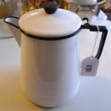 Enameled coffee pot is 10