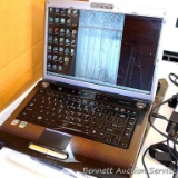 Toshiba Harman/Kardon laptop computer with Windows Vista. Computer powers up, displays correctly,