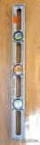 2' Sand's aluminum level is No. 24 and in good condition. Vials are good, one window is cracked.