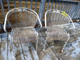 Pair of patio chairs are about 25