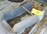 Really cool galvanized bin would look great with some tulips laid in it. Measures about 26