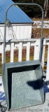 Galvanized snow scoop is about 23