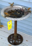 Nice metal bird bath is about 20