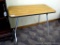 Folding table could be used for sewing, crafting or for a desk. Top measures 16