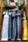 Four caulk guns, caulk remover tool NIP, Mainstays white All-Purpose Silicone Sealant and PL