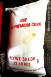 50 lb. bag of premium corn.