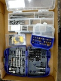 Lots of screw driver tips by DeWalt, Tool Shop and Kobalt.