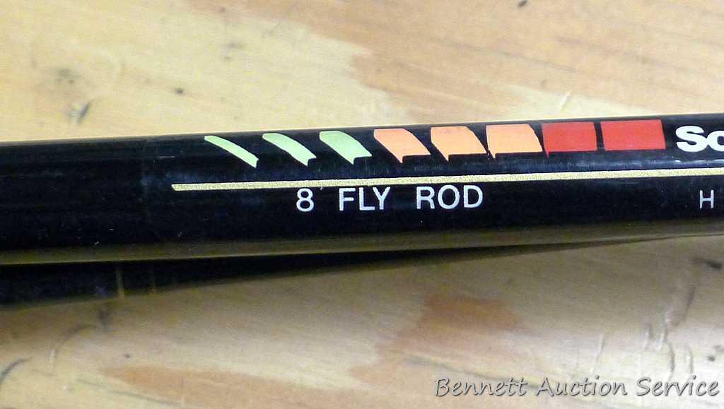 South Bend Black Beauty 8 fly rod with a South