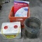 8 qt Magic Worm Farm bait bucket, a couple of minnow traps, and a Wisconsin gazetteer. Minnow traps