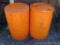 Pair of rain barrels also work well to hold your shovels and rakes. One with lid, both about 2' x