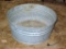 Galvanized tub is 11