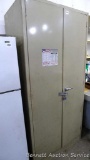 Nice lockable metal storage cabinet is 3' x 2' x 78