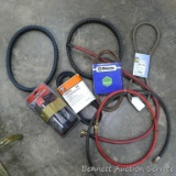 Pilot Track pedal pads part no. PM-211SZ; lawn mower drive belts; two double cog Bombardier CanAm