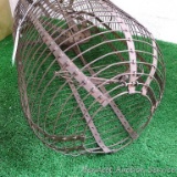 Antique small animal live trap is of wire and strip construction and measures 16