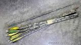 Twelve arrows and a bonus. Nine are Easton XX75 Camo Hunter 2117