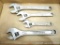 Four nice Craftsman adjustable wrenches 6