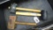 MasterForge 16 oz. rubber mallet, another rubber mallet and homemade wooden mallet; MasterForge