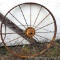 Steel implement wheel is 3'8