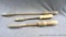Three old brazing irons up to 20