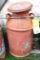 Antique milk can is 2' tall and has lid.