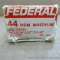 18 rounds of Federal .44 Rem. Magnum 240 gr. hollow soft point ammunition.