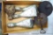 Cast iron stove parts including legs, 9-1/2