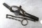 Oneida Community S. Newhouse No. 4 double long spring animal trap has a stamped pan, stamped springs