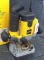 DeWalt 2 HP router model DW621. Comes with shields and accessories, some Wildwood Designs patterns.