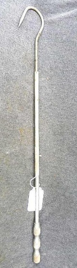 Gaff hook for when you catch a big one. About 27" long. Screws apart for easy storage.