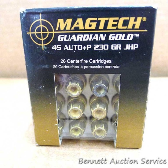 40 rounds of Magtech Guardian Gold .45 Auto+P 230 gr. JHP