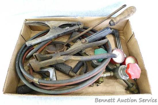 Tescom oxy fuel regulators, Smith torch head, Smith torch handle and cutting head, more.