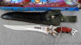 Galaxy 2000 knife with original box and sheath. Knife is 20-1/2