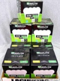 Nine boxes of new MaxLite 60W light bulbs plus 3 extras.
