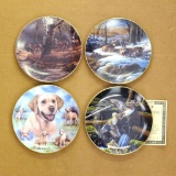 Four plates including two Terry Redlin's 