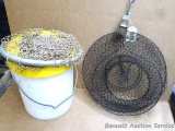 Styrofoam lined minnow bucket is 11-1/2