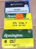 85 rounds of Remington Express pistol & revolver .45 Colt 225 gr. LSWC R45C1 ammunition; 16 rounds