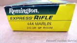 20 rounds of Remington Express .444 Marlin 240 gr. ammunition.