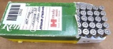 50 rounds of .357 Magnum, Semi-Wadcutter, mixed head stamps, nickel cases.