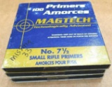 No shipping. 267 Magtech No. 7-1/2 small rifle primers.