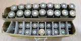 18 rounds 7.7 Jap, plus 15 pieces empty brass.