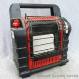Mr Heater portable catalytic heater runs on 1 lb propane bottles