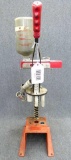 MEC Speeder Model 300 shotshell reloading press stands nearly 2' tall.