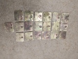 19 WWII-era Wisconsin trap tags, 1941-1942