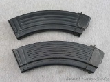 Two all-steel thirty round AK-47 magazines, 9