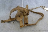 Victor ATC Two Trigger Stop Loss coil spring trap. Pan has good markings, chain is 15