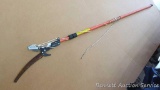 Extendable fiberglass handle pole pruner is 78