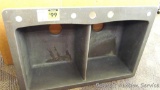Blanco Diamond 2 Cafe silgranit molded double basin kitchen sink is 33